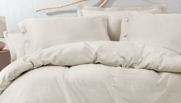 Yataş Bedding Çift Kişilik Annie Keten Nevresim Takımı - Keten
