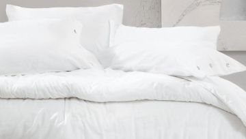 Yataş Bedding Çift Kişilik Annie Keten Nevresim Takımı - Beyaz