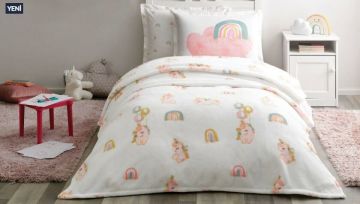 Yataş Bedding Tek Kişilik Wellsoft Battaniyeli Lastikli Çarşaf Seti - Rainbow