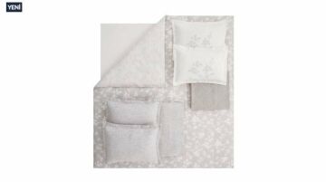 Yataş Bedding Çift Kişilik 8 Parça Fall Winter Seti Etta - Gri