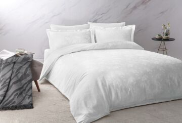 Yataş Bedding Çift Kişilik XL Diana Nevresim Takımı Beyaz