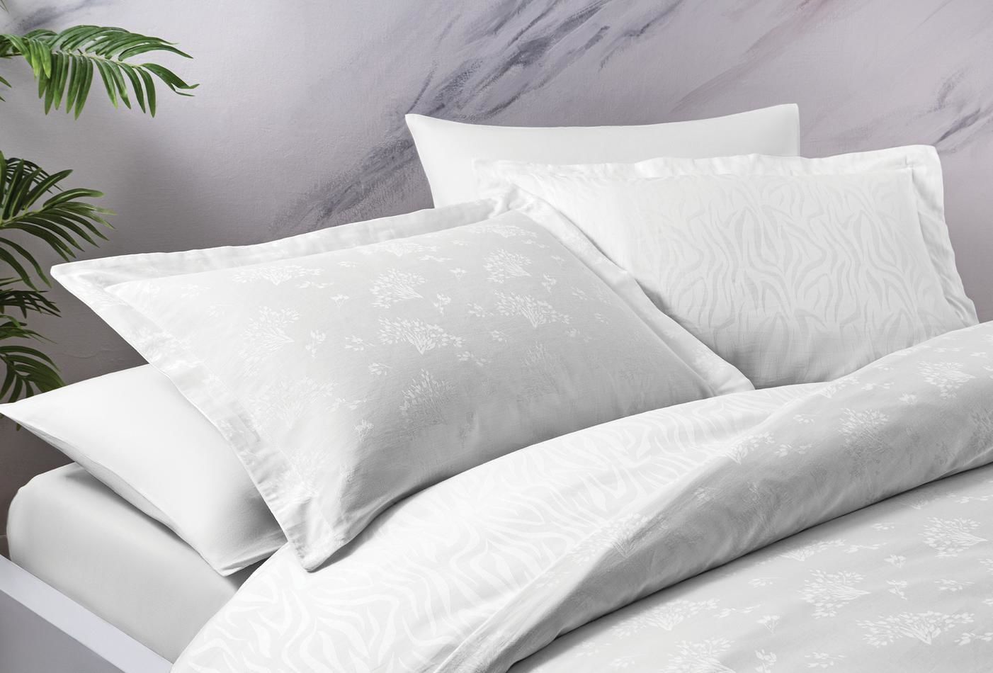 Yataş Bedding Çift Kişilik Diana Nevresim Takımı Beyaz