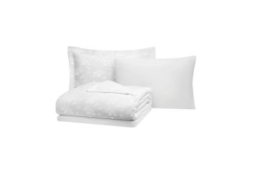 Yataş Bedding Çift Kişilik Diana Nevresim Takımı Beyaz