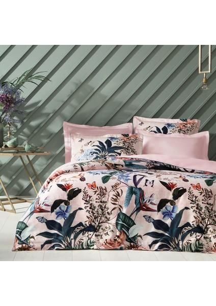 Yataş Bedding Çift Kişilik Aleron Saten Nevresim Takımı Pembe
