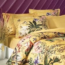 Yataş Bedding Çift Kişilik Aleron Saten Nevresim Takımı Sarı