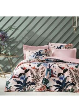 Yataş Bedding Çift Kişilik Aleron Saten Nevresim Takımı Pembe