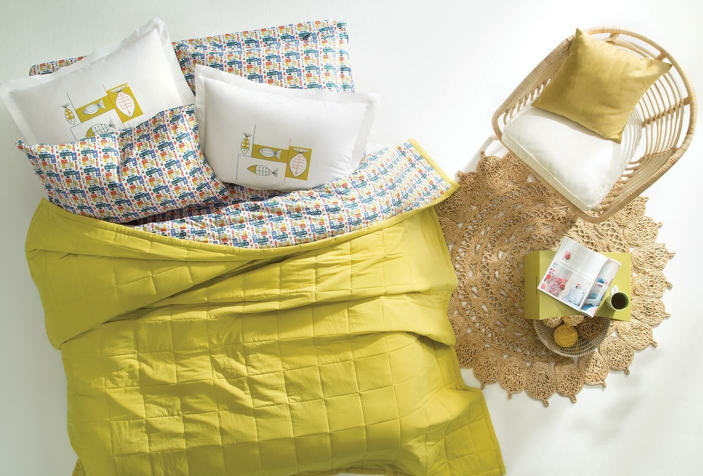 Yataş Bedding Tek Kişilik Venice Yatak Örtüsü Takımı - Yağ Yeşili