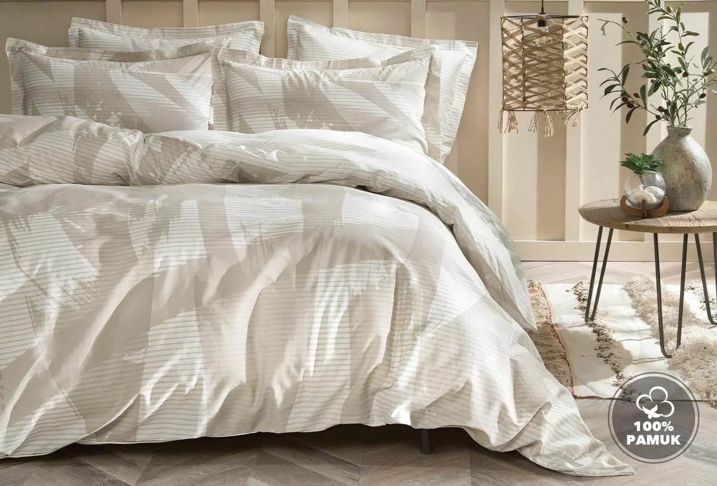 Yataş Bedding Çift Kişilik XL Maxime Rnf Nevresim Takımı Bej