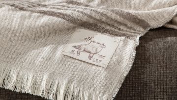 Yataş Bedding King Alpaca Koluk Şalı Kahverengi