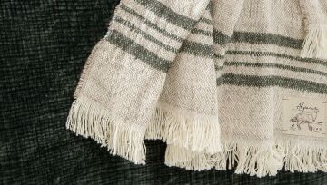 Yataş Bedding King Alpaca Koltuk Şalı Haki