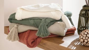 YataşBedding Tına Akrilik Koltuk Şalı Kiremit