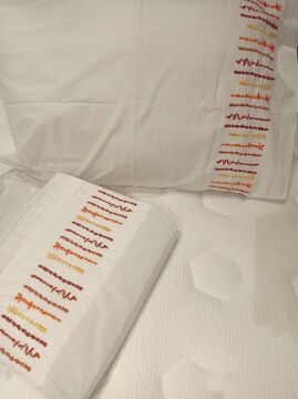 Yataş Bedding Çift Kişilik Luca Rnf Nakışlı Nevresim Takımı - Mercan