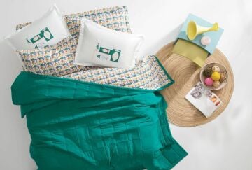 Yataş Bedding Tek Kişilik Venice Yatak Örtüsü Takımı - Zümrüt Yeşili