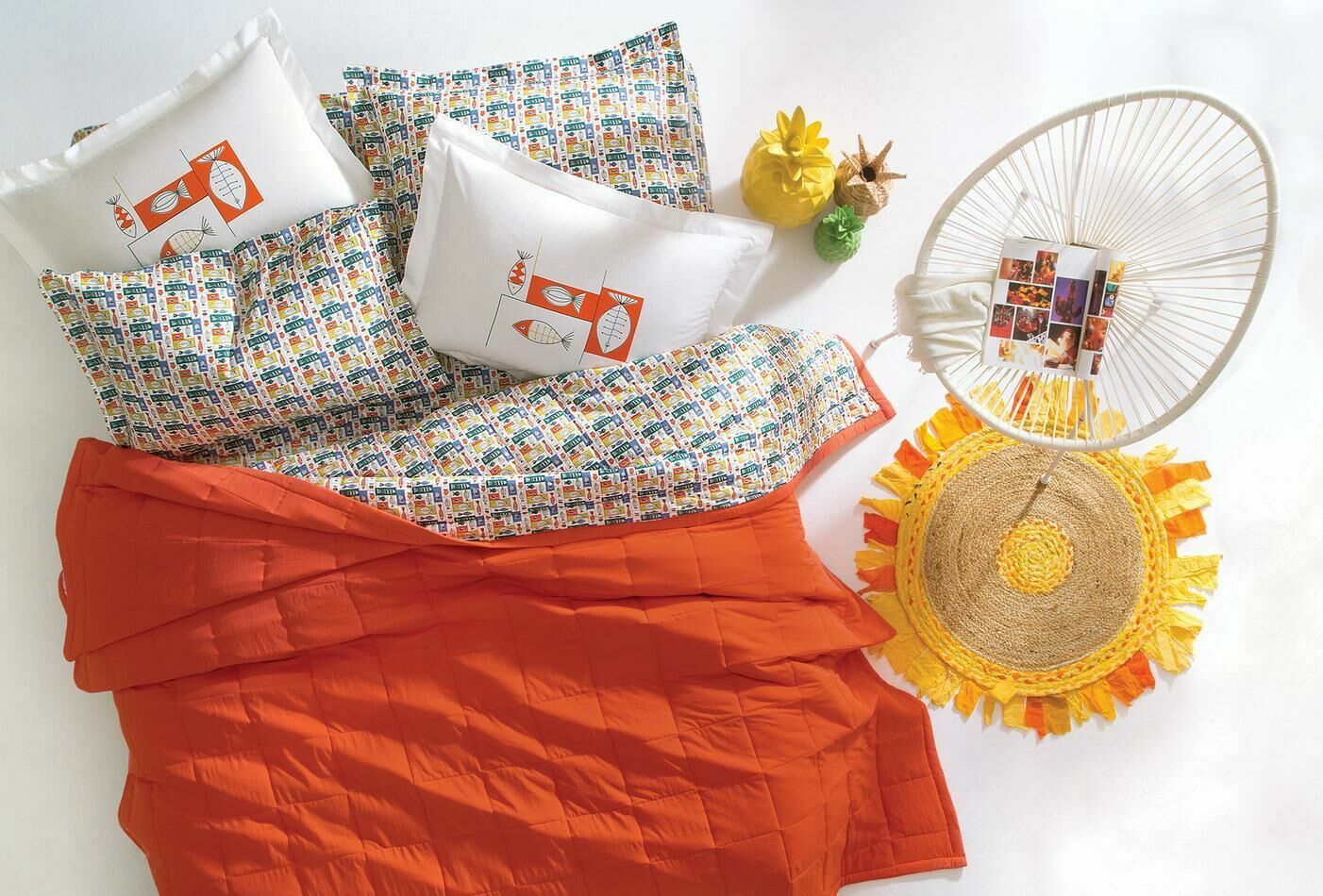 Yataş Bedding Çift Kişilik Venice Yatak Örtüsü Takımı - Mercan