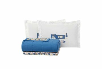 Yataş Bedding Tek Kişilik Venice Yatak Örtüsü Takımı - Saks