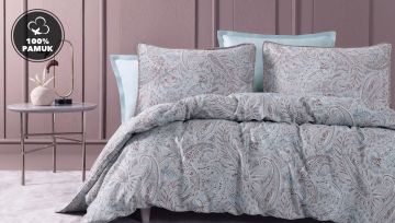 Yataş Bedding Çift Mınu Saten Nevresim Takımı Kul Moru