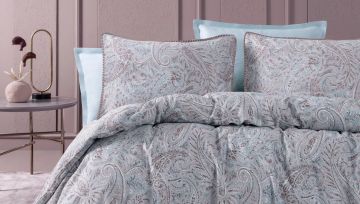 Yataş Bedding Çift Mınu Saten Nevresim Takımı Kul Moru