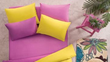 Yataş Bedding 100x200 Noah Lastikli Çarşaf - Fuşya