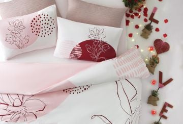 Yataş Bedding Tek Kişilik XL Pansy PC Nevresim Takımı Pembe