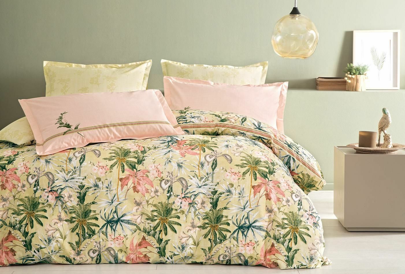 Yataş Bedding Çift Kişilik XL Freya Rnf Nevresim Takımı - Adaçayı