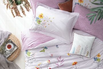 Yataş Bedding Çift Kişilik XL Orenda Saten Nevresim Takımı