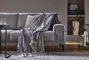 Yatş Bedding Mınta Koltuk Şalı Antrasit