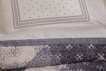 Yataş Bedding Çift Kişilik XL Noa Rnf Nevresim Takımı - Mavi