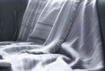 Yataş Bedding Tess Koluk Şalı Gri