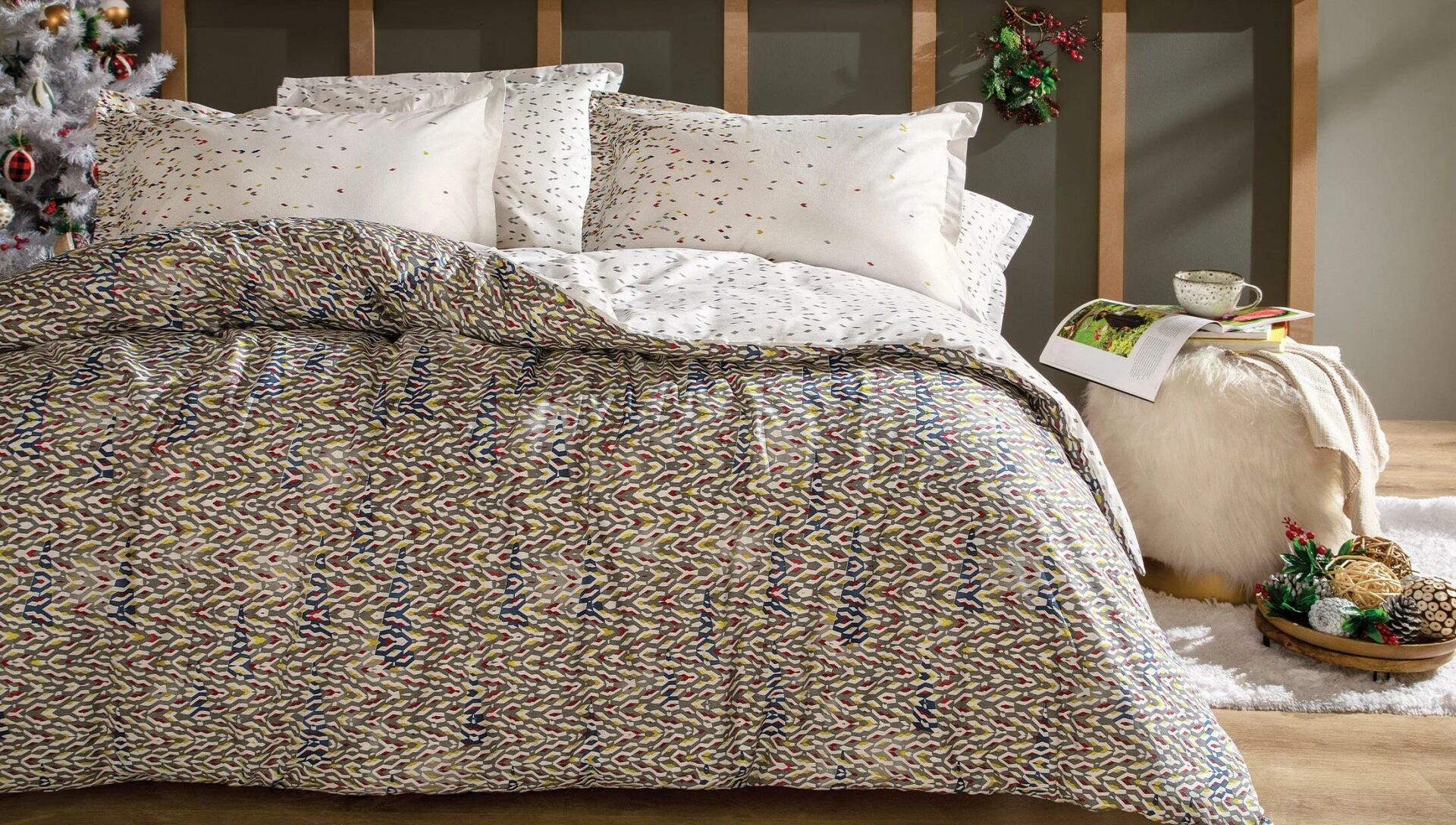 Yataş Bedding Çift Kişilik Trixy Rnf Nevresim Takımı Gri