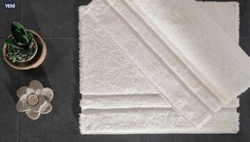 Yataş Bedding Felicia Banyo Paspası Seti - Ekru (50x60 cm + 60x100 cm)