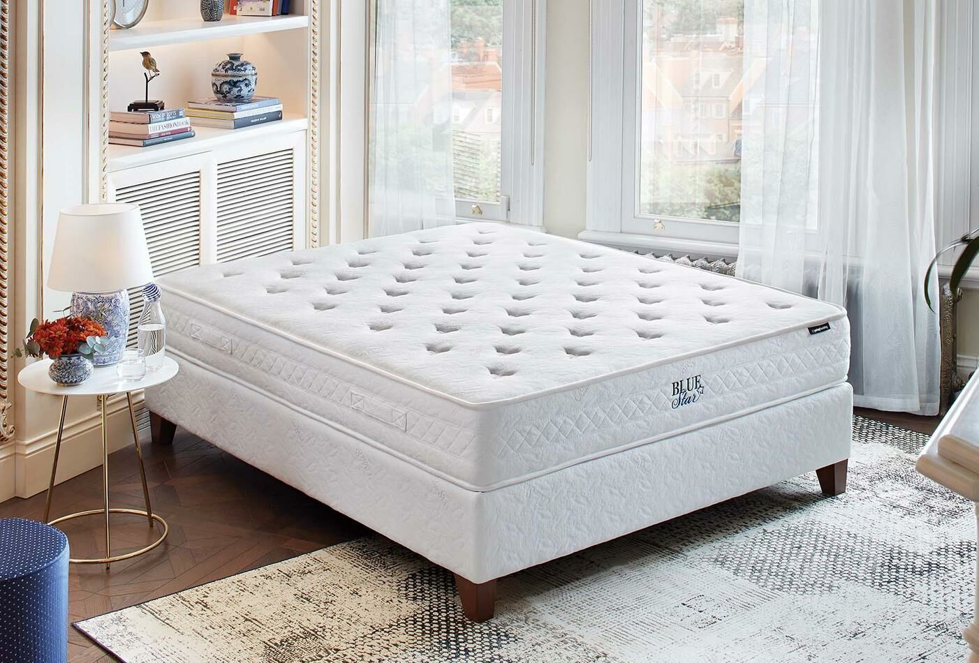 Yataş Bedding 200x200 Blue Star Yaylı Yatak