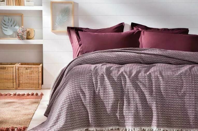 Yataş Bedding Çift Kişilik Marita Pike - Bordo