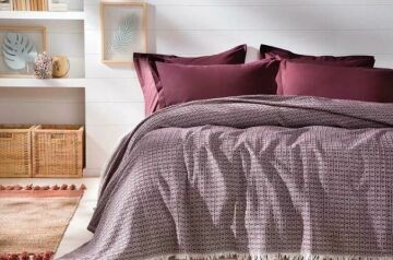 Yataş Bedding Çift Kişilik Marita Pike - Bordo