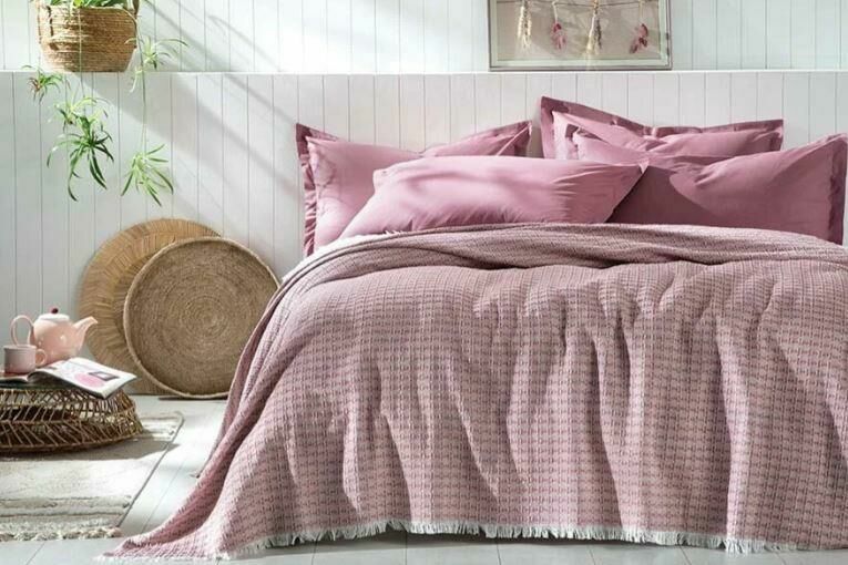 Yataş Bedding Çift Kişilik Marita Pike - Gül Kurusu