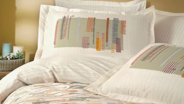 Yataş Bedding Çift Kişilik XL Lineis Rnf Nevresim Takımı Bej