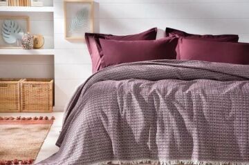 Yataş Bedding Tek Kişilik Marita Pike Takımı - Bordo