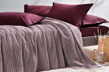 Yataş Bedding Tek Kişilik Marita Pike Takımı - Bordo