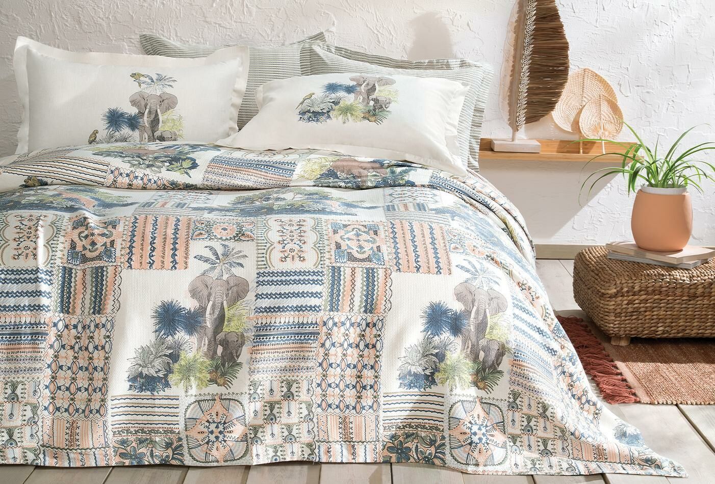 Yataş Bedding Çift Kişilik Rocco Pike Takımı - Somon