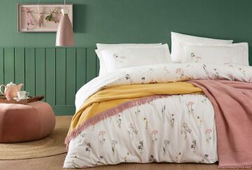 Yataş Bedding Tek Kişilik Louıs Battaniyeli Nevresim Takımı Seti Pudra