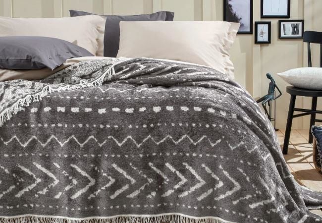 Yataş Bedding Tek Kişilik Cora Yatak Örtüsü - Antrasit