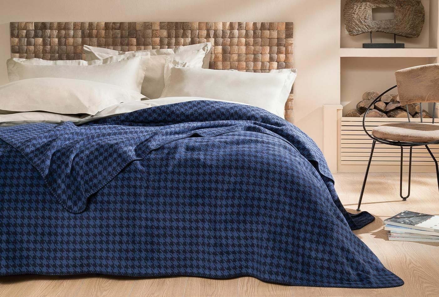 Yataş Bedding Tek Kişilik Sandro Pamuk Battaniye - Mavi