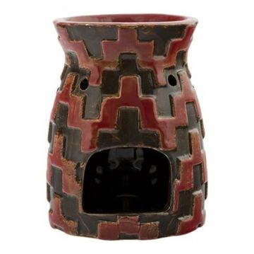 Biev Silim Seramik Kırmızı Mumluk 10x14 cm