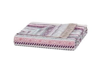 Yataş Bedding Tek Kişilik Lina Pamuk Battaniye - Mürdüm