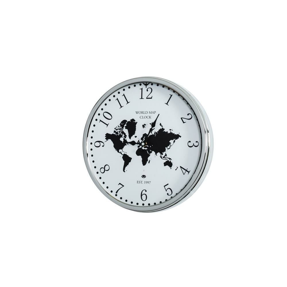 Biev 40 Cm Sıvama Krom Kaplama Duvar Saati