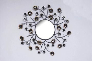 Biev Metal Çiçek Ayna