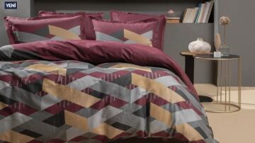 Yataş Çift Kişilik XL Frodo Saten Nevresim Takımı - Bordo