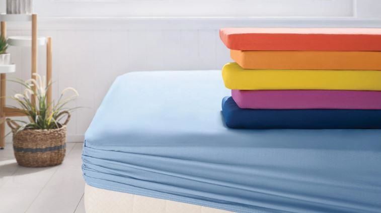 Yataş Bedding 90x200 Noah Lastikli Çarşaf - Açık Mavi