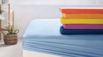 Yataş Bedding 90x200 Noah Lastikli Çarşaf - Açık Mavi