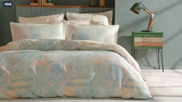 Yataş Bedding Çift Kişilik Adore Saten Nevresim Takımı - Adaçayı