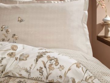 Yataş Bedding Çift Kişilik XL Katrina Saten Nevresim Takımı - Bej
